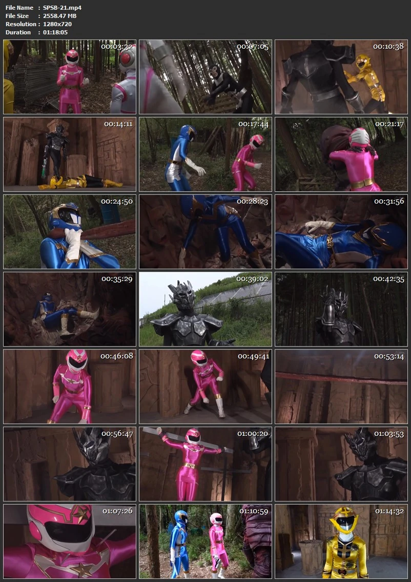 Screenshot or [SPSB-21] Super Heroine Rangers in Grave Danger 2 Targeted Four Squadron Heroines GIGA（ギガ）2023-11-24