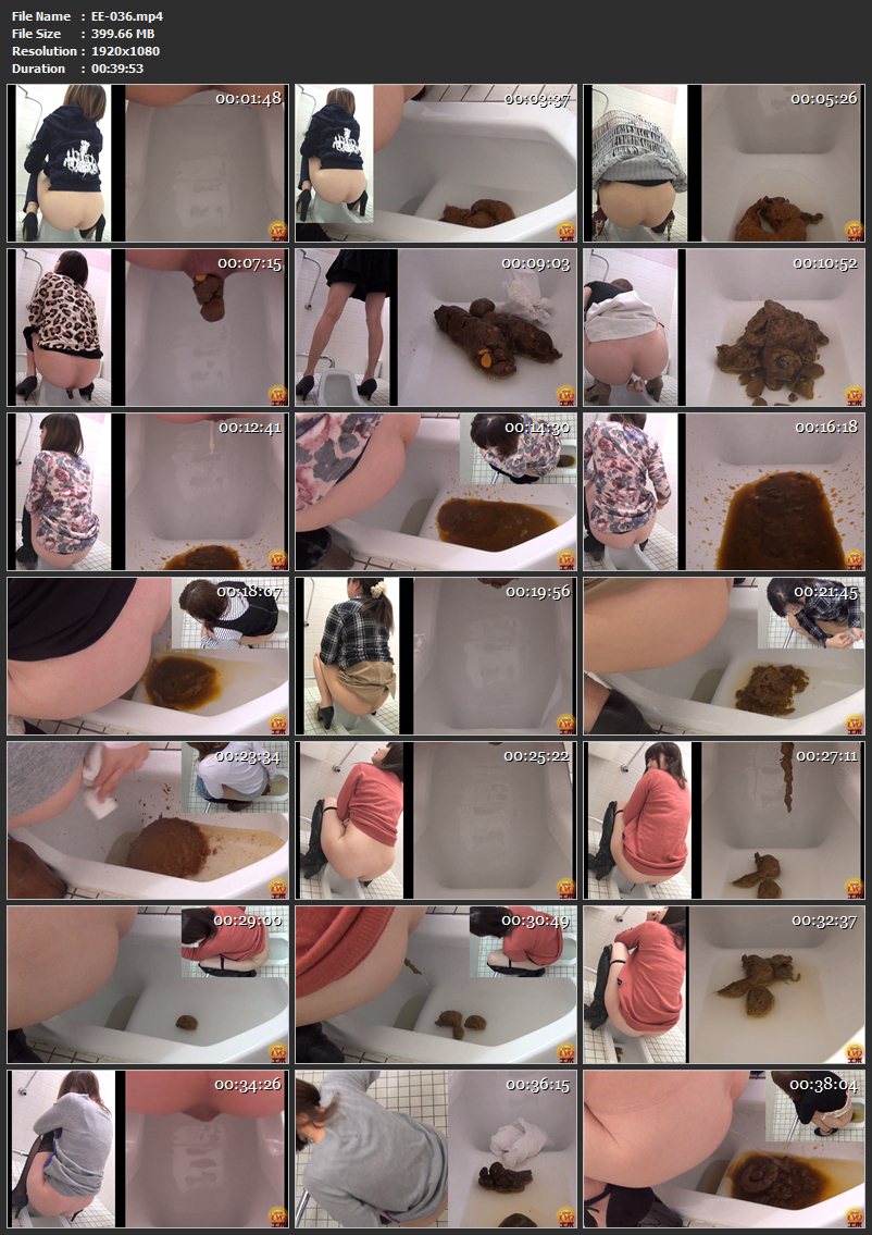 Screenshot or [EE-036] ジェイド 盗覗4カメトイレみまもるウンコ スカトロ 106分
