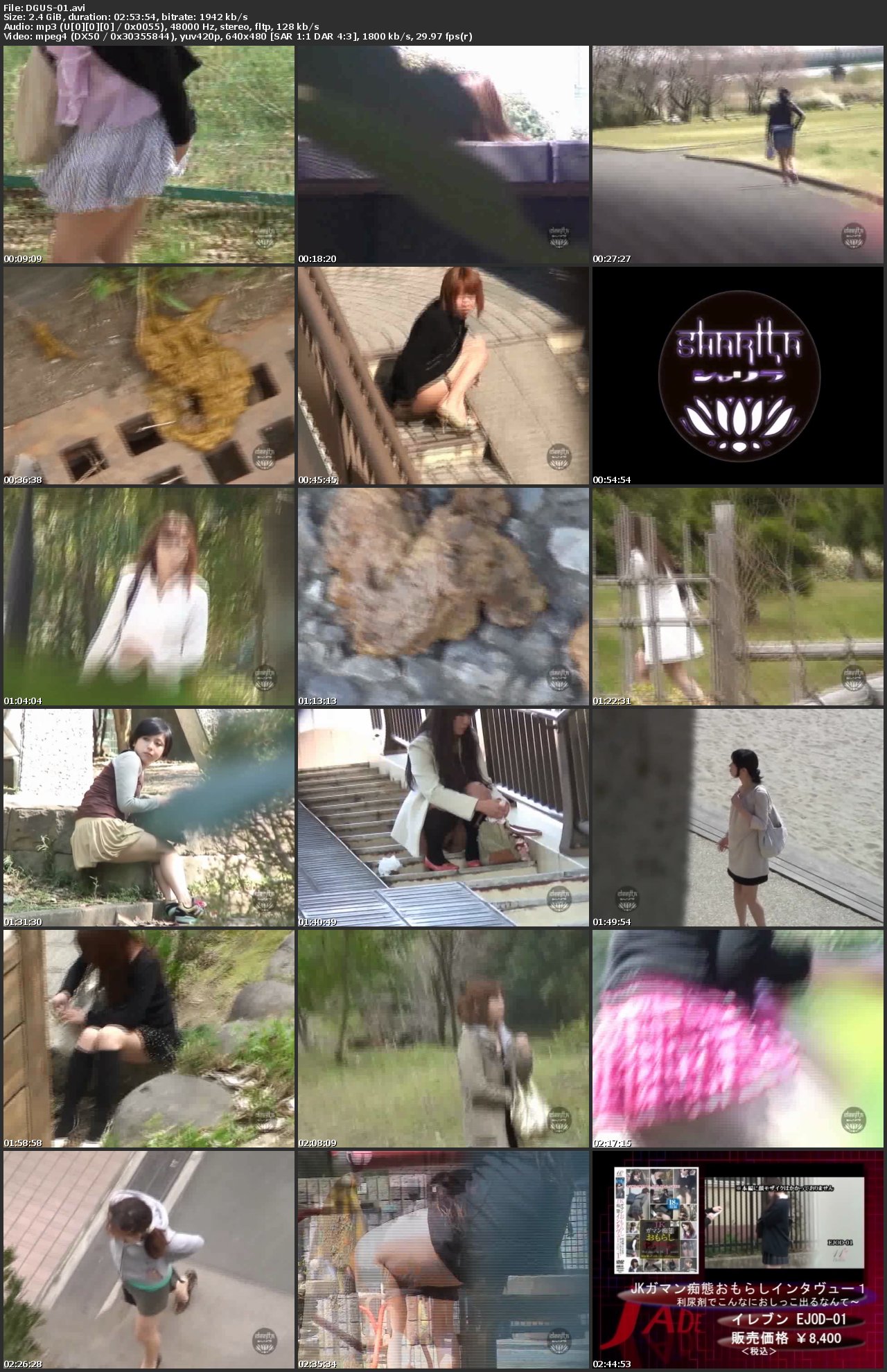 Screenshot or [DGUS-01] 隠撮 くつろぐフリして こっそり野グソ Exposure ジェイド Other Defecation その他露出 Scat